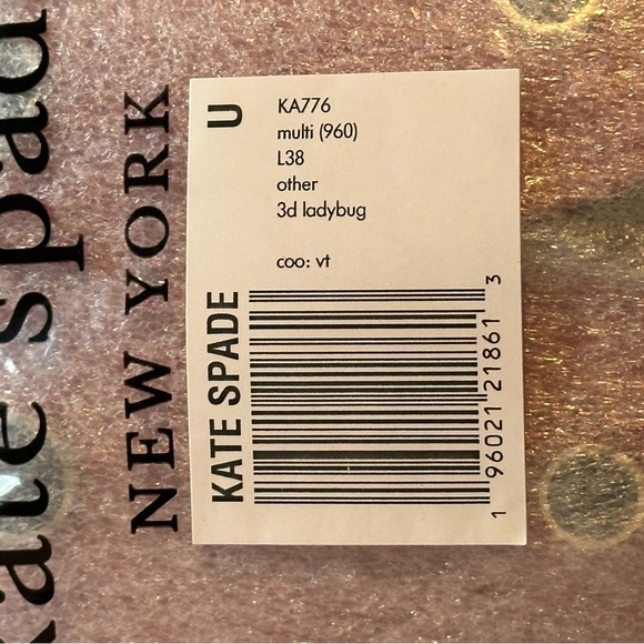 FACTORY SEALED! Kate Spade ♠️ Dottie 3d Ladybug 🐞 Crossbody - Picture 4 of 6